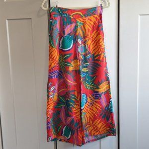 C&C California linen wide leg tropical pants